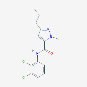 molecular formula C14H15Cl2N3O B287067 N-(2,3-dichlorophenyl)-1-methyl-3-propyl-1H-pyrazole-5-carboxamide 