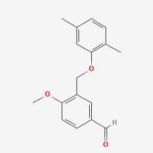 3-[(2,5-Dimethylphenoxy)methyl]-4-methoxybenzaldehyde