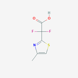 2,2-Difluoro-2-(4-methyl-1,3-thiazol-2-yl)acetic acid