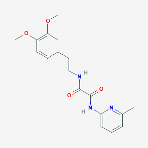 molecular formula C18H21N3O4 B2870687 N1-(3,4-dimethoxyphenethyl)-N2-(6-methylpyridin-2-yl)oxalamide CAS No. 920240-57-9