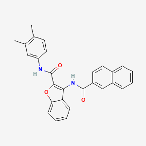 3-(2-naphthamido)-N-(3,4-dimethylphenyl)benzofuran-2-carboxamide