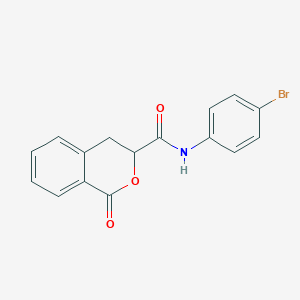 molecular formula C16H12BrNO3 B2870702 N-(4-bromophenyl)-1-oxo-3,4-dihydro-1H-isochromene-3-carboxamide CAS No. 786674-43-9