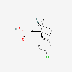 (1R,4R,5R)-1-(4-Chlorophenyl)bicyclo[2.1.1]hexane-5-carboxylic acid