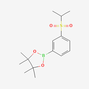 molecular formula C15H23BO4S B2870718 3-(Isopropanesulfonyl)phenylboronic acid pinacol ester CAS No. 2377611-65-7