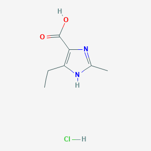 5-Ethyl-2-methyl-1H-imidazole-4-carboxylic acid;hydrochloride