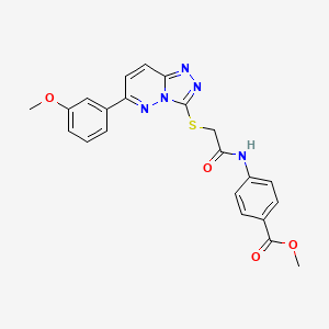 Methyl 4-(2-((6-(3-methoxyphenyl)-[1,2,4]triazolo[4,3-b]pyridazin-3-yl)thio)acetamido)benzoate