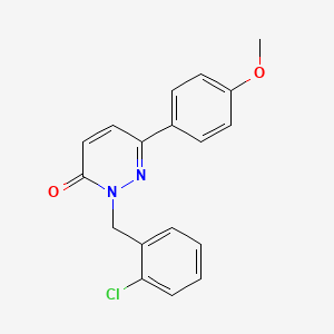 molecular formula C18H15ClN2O2 B2870734 2-(2-chlorobenzyl)-6-(4-methoxyphenyl)pyridazin-3(2H)-one CAS No. 922862-70-2