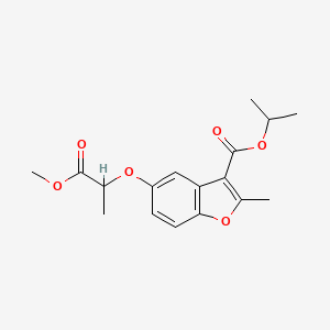 Isopropyl 5-(2-methoxy-1-methyl-2-oxoethoxy)-2-methyl-1-benzofuran-3-carboxylate