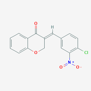 (3E)-3-[(4-chloro-3-nitrophenyl)methylidene]chromen-4-one