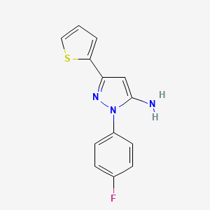 1-(4-fluorophenyl)-3-(thiophen-2-yl)-1H-pyrazol-5-amine