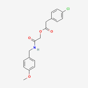 molecular formula C18H18ClNO4 B2870753 [2-[(4-Methoxyphenyl)methylamino]-2-oxoethyl] 2-(4-chlorophenyl)acetate CAS No. 1003101-80-1