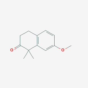 molecular formula C13H16O2 B2870761 7-Methoxy-1,1-dimethyl-3,4-dihydronaphthalen-2(1H)-one CAS No. 1865-83-4