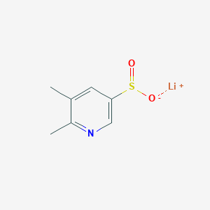 molecular formula C7H8LiNO2S B2870782 Lithium;5,6-dimethylpyridine-3-sulfinate CAS No. 2551117-71-4