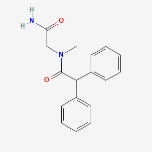 molecular formula C17H18N2O2 B2870793 2-(N-methyl-2,2-diphenylacetamido)acetamide CAS No. 1226384-24-2