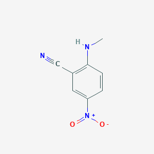 molecular formula C8H7N3O2 B2870802 2-(甲基氨基)-5-硝基苯甲腈 CAS No. 85020-87-7