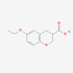 6-ethoxy-3,4-dihydro-2H-1-benzopyran-3-carboxylic acid