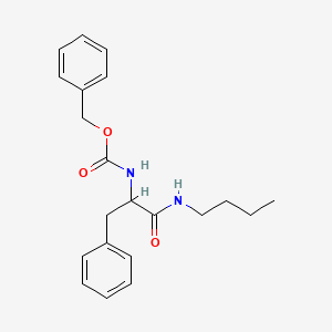 molecular formula C21H26N2O3 B2870816 benzyl N-[1-(butylcarbamoyl)-2-phenylethyl]carbamate CAS No. 182684-39-5