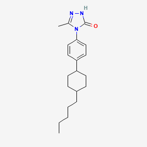 5-methyl-4-[4-(4-pentylcyclohexyl)phenyl]-2,4-dihydro-3H-1,2,4-triazol-3-one