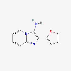 molecular formula C11H9N3O B2870820 2-(Furan-2-yl)imidazo[1,2-a]pyridin-3-amine CAS No. 392663-69-3