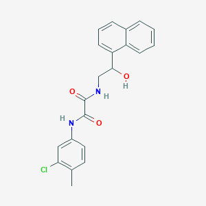 N1-(3-chloro-4-methylphenyl)-N2-(2-hydroxy-2-(naphthalen-1-yl)ethyl)oxalamide