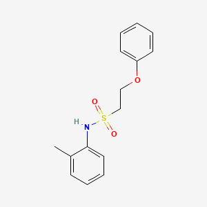 molecular formula C15H17NO3S B2870860 2-phenoxy-N-(o-tolyl)ethanesulfonamide CAS No. 1351651-66-5