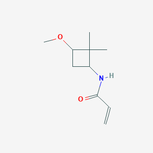 molecular formula C10H17NO2 B2870873 N-(3-Methoxy-2,2-dimethylcyclobutyl)prop-2-enamide CAS No. 1694192-51-2