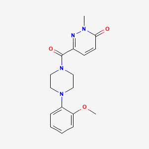 6-(4-(2-methoxyphenyl)piperazine-1-carbonyl)-2-methylpyridazin-3(2H)-one