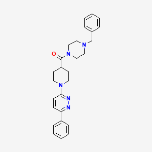 (4-Benzylpiperazin-1-yl)(1-(6-phenylpyridazin-3-yl)piperidin-4-yl)methanone