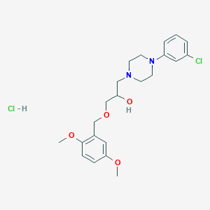 1-(4-(3-Chlorophenyl)piperazin-1-yl)-3-((2,5-dimethoxybenzyl)oxy)propan-2-ol hydrochloride