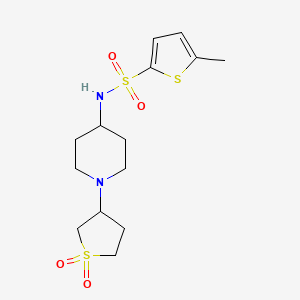 N-(1-(1,1-dioxidotetrahydrothiophen-3-yl)piperidin-4-yl)-5-methylthiophene-2-sulfonamide