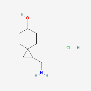 2-(Aminomethyl)spiro[2.5]octan-6-ol;hydrochloride