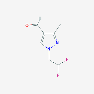 1-(2,2-difluoroethyl)-3-methyl-1H-pyrazole-4-carbaldehyde