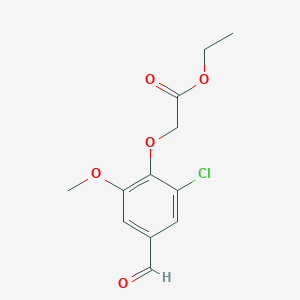 B2870913 Ethyl (2-chloro-4-formyl-6-methoxyphenoxy)acetate CAS No. 741272-58-2