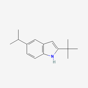 molecular formula C15H21N B2870924 2-Tert-butyl-5-isopropyl-1H-indole CAS No. 906765-98-8