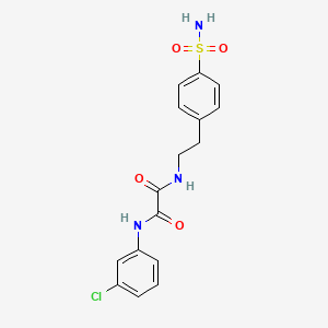 molecular formula C16H16ClN3O4S B2870933 N1-(3-chlorophenyl)-N2-(4-sulfamoylphenethyl)oxalamide CAS No. 887204-28-6