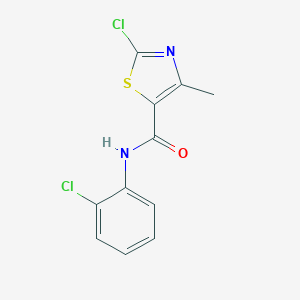 molecular formula C11H8Cl2N2OS B287094 2-chloro-N-(2-chlorophenyl)-4-methyl-1,3-thiazole-5-carboxamide 