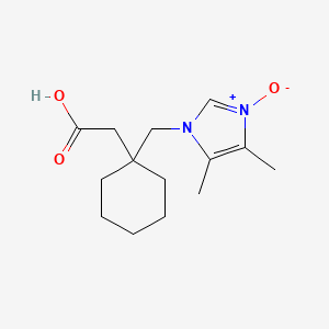 1-((1-(carboxymethyl)cyclohexyl)methyl)-4,5-dimethyl-1H-imidazole 3-oxide