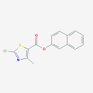 molecular formula C15H10ClNO2S B287097 2-Naphthyl 2-chloro-4-methyl-1,3-thiazole-5-carboxylate 