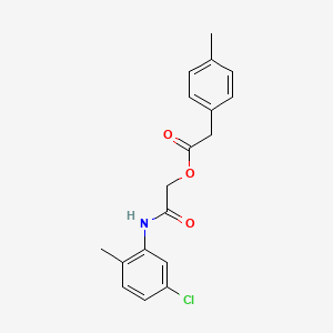 molecular formula C18H18ClNO3 B2870973 2-[(5-氯-2-甲基苯基)氨基]-2-氧代乙基(4-甲基苯基)乙酸酯 CAS No. 1797125-22-4