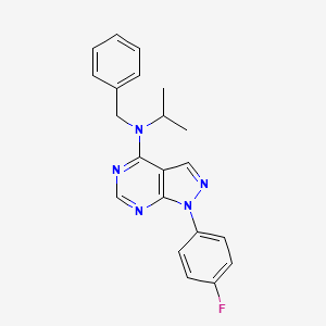 N-benzyl-1-(4-fluorophenyl)-N-(propan-2-yl)-1H-pyrazolo[3,4-d]pyrimidin-4-amine