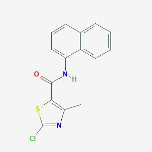 molecular formula C15H11ClN2OS B287098 2-chloro-4-methyl-N-(1-naphthyl)-1,3-thiazole-5-carboxamide 
