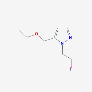 molecular formula C8H13FN2O B2870983 5-(ethoxymethyl)-1-(2-fluoroethyl)-1H-pyrazole CAS No. 1856022-43-9