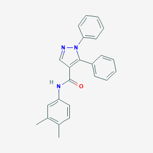 molecular formula C24H21N3O B287099 N-(3,4-dimethylphenyl)-1,5-diphenyl-1H-pyrazole-4-carboxamide 