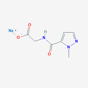 sodium 2-[(1-methyl-1H-pyrazol-5-yl)formamido]acetate