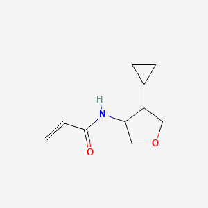 molecular formula C10H15NO2 B2871008 N-(4-Cyclopropyloxolan-3-yl)prop-2-enamide CAS No. 2224418-28-2