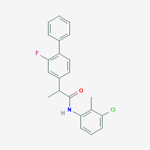 molecular formula C22H19ClFNO B287101 N-(3-chloro-2-methylphenyl)-2-(2-fluoro[1,1'-biphenyl]-4-yl)propanamide 
