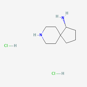 molecular formula C9H20Cl2N2 B2871010 (4R)-8-azaspiro[4.5]decan-4-amine dihydrochloride CAS No. 2306253-66-5