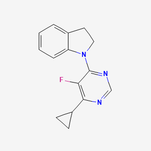 1-(6-Cyclopropyl-5-fluoropyrimidin-4-yl)-2,3-dihydroindole