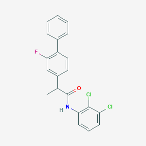 molecular formula C21H16Cl2FNO B287103 N-(2,3-dichlorophenyl)-2-(2-fluoro[1,1'-biphenyl]-4-yl)propanamide 