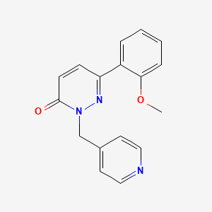 molecular formula C17H15N3O2 B2871033 6-(2-methoxyphenyl)-2-(pyridin-4-ylmethyl)pyridazin-3(2H)-one CAS No. 922975-66-4